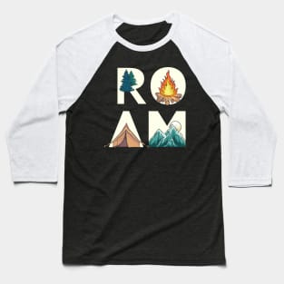 Funny Camping Adventure Roam Baseball T-Shirt